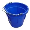 Master Rancher 20 Qt. Flat Back Poly Bucket, Assorted Colors -Pet Supplies Store blueflatbackbucket