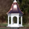 Copper Roof Gazebo Bird Feeder Bell Shape - 28x12 -Pet Supplies Store copper roof bird feeder vinyl PVC 28x12 1