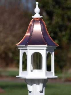 Copper Roof Gazebo Bird Feeder Bell Shape - 28x12