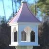 Copper Roof Bird Feeder Square Gazebo - 36x14 -Pet Supplies Store copper roof bird feeder vinyl pvc 36x14 square gazebo 1