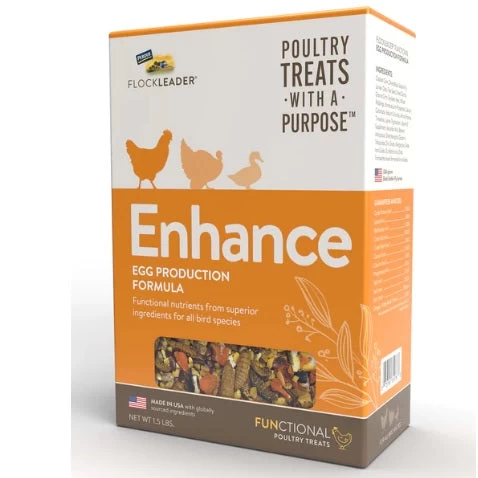 FlockLeader ENHANCE - Functional Poultry Treats For Egg Production & Quality, 1.5 Lb. 3 FlockLeader ENHANCE - Functional Poultry Treats For Egg Production & Quality, 1.5 Lb.