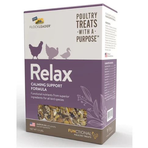 FlockLeader RELAX - Functional Poultry Treats For Calming Support, 1.5 Lb. 3 FlockLeader RELAX - Functional Poultry Treats For Calming Support, 1.5 Lb.