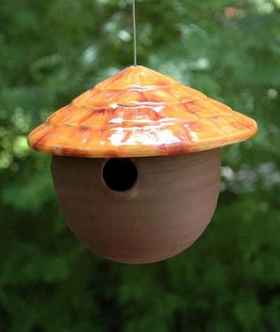 Ceramic Gourd Birdhouse 5 Ceramic Gourd Birdhouse - Image 3