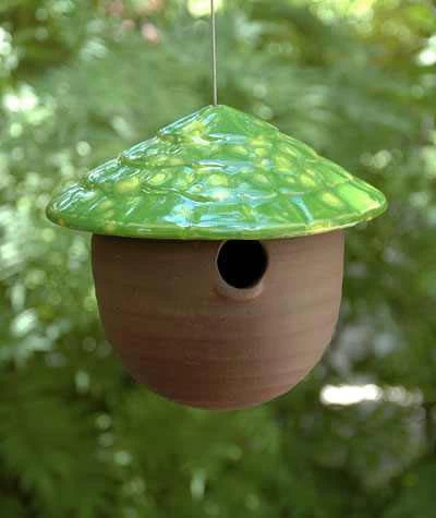 Ceramic Gourd Birdhouse 6 Ceramic Gourd Birdhouse - Image 4