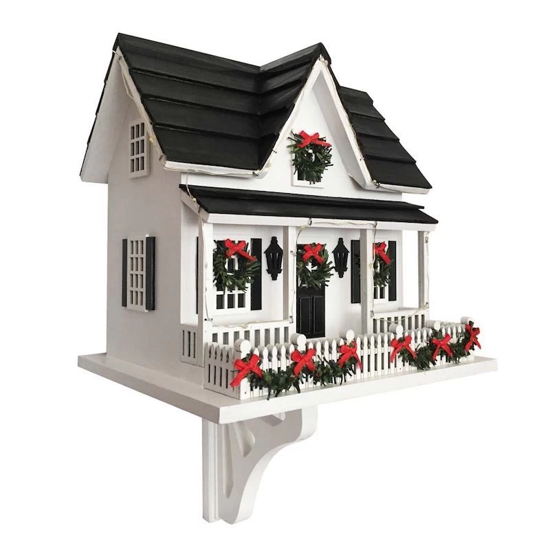 Lighted Holiday Birdhouse 4 Lighted Holiday Birdhouse - Image 2