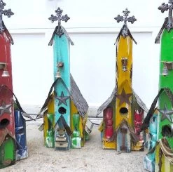 Rustic Church Birdhouses- Medium
